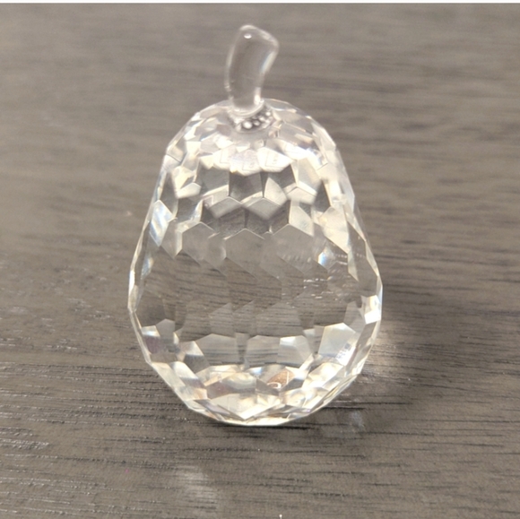 Simon Designs x2 Pineapple and Pear ,Paperweight Clear Crystal,faceted. - Picture 7 of 10